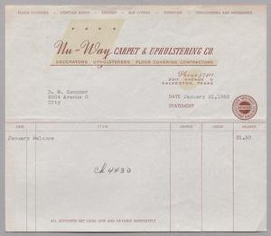 [Invoice for January Balance, January 1952]