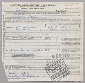 [Bill of Lading for Acme Fast Freight, Inc., November 8, 1954]