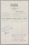 Primary view of [Invoice for Charges to D. W. Kempner, November 1955]