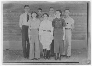 Group photo of young people, c. 1936