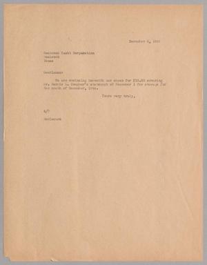 [Letter from A. H. Blackshear, Jr., to Seabrook Yacht Corporation, December 6, 1944