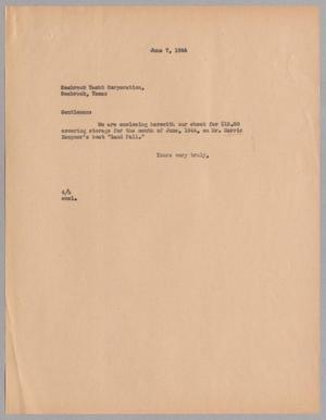 [Letter from A. H. Blackshear, Jr. to Seabrook Yacht Corporation, June 7, 1944]