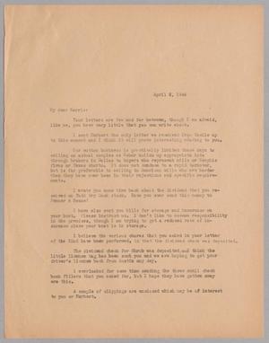 [Letter from Isaac H. Kempner to Harris L. Kempner, April 6, 1944]