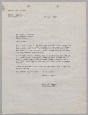 [Letter from Harris L. Kempner to Mr. Gerard Fauchille, August 20, 1945]