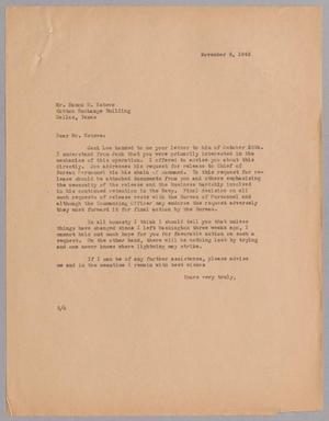[Letter from Harris L. Kempner to Mr. Ramon M. Esteve, November 6, 1945]