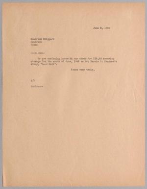 [Letter from A. H. Blackshear, Jr. to Seabrook Shipyard, June 6, 1945]