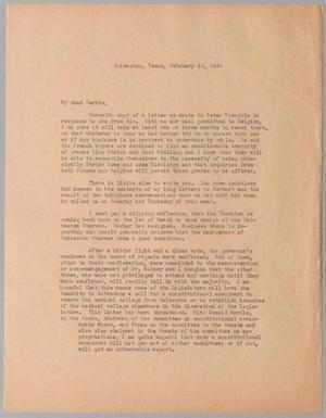 Primary view of object titled '[Letter from Isaac H. Kempner to Harris, February 10, 1945]'.