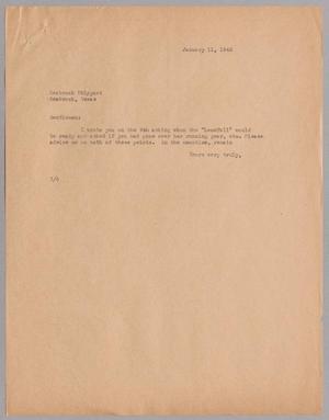 [Letter from Harris Leon Kempner to Seabrook Shipyard, January 11, 1946]