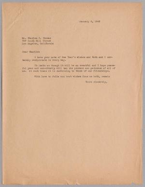 [Letter from Harris L. Kempner to Mr. Charles S. Thomas, January 4, 1946]