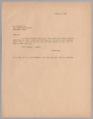 [Letter from Harris L. Kempner to Mr. Albert Fay, March 5, 1946]