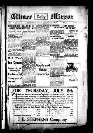 Gilmer Daily Mirror (Gilmer, Tex.), Vol. 2, No. 95, Ed. 1 Tuesday, July 3, 1917