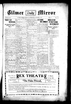 Gilmer Daily Mirror (Gilmer, Tex.), Vol. 2, No. 174, Ed. 1 Tuesday, October 2, 1917