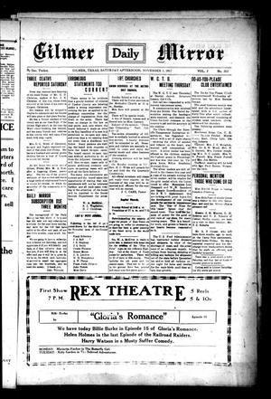 Gilmer Daily Mirror (Gilmer, Tex.), Vol. 2, No. 202, Ed. 1 Saturday, November 3, 1917