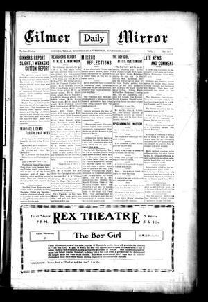 Gilmer Daily Mirror (Gilmer, Tex.), Vol. 2, No. 217, Ed. 1 Wednesday, November 21, 1917