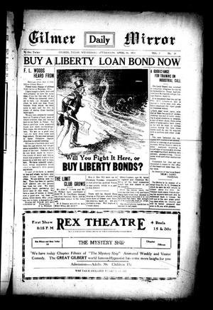 Gilmer Daily Mirror (Gilmer, Tex.), Vol. 3, No. 24, Ed. 1 Wednesday, April 10, 1918