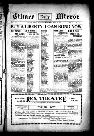 Gilmer Daily Mirror (Gilmer, Tex.), Vol. 3, No. 35, Ed. 1 Tuesday, April 23, 1918