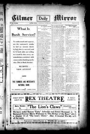Gilmer Daily Mirror (Gilmer, Tex.), Vol. 3, No. 168, Ed. 1 Wednesday, September 18, 1918