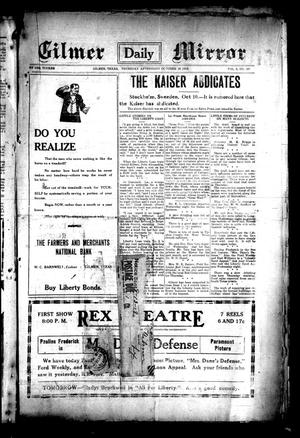 Gilmer Daily Mirror (Gilmer, Tex.), Vol. 3, No. 187, Ed. 1 Thursday, October 10, 1918