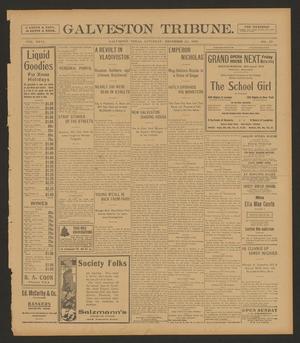 Primary view of object titled 'Galveston Tribune. (Galveston, Tex.), Vol. 26, No. 25, Ed. 1 Saturday, December 23, 1905'.