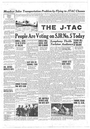 Primary view of object titled 'The J-TAC (Stephenville, Tex.), Vol. 27, No. 10, Ed. 1 Tuesday, November 5, 1946'.