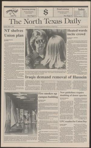 The North Texas Daily (Denton, Tex.), Vol. 73, No. 82, Ed. 1 Tuesday, March 5, 1991