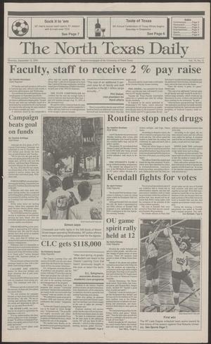 The North Texas Daily (Denton, Tex.), Vol. 74, No. 11, Ed. 1 Thursday, September 12, 1991