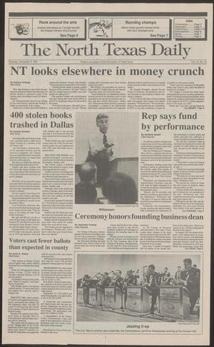 The North Texas Daily (Denton, Tex.), Vol. 74, No. 43, Ed. 1 Thursday, November 7, 1991