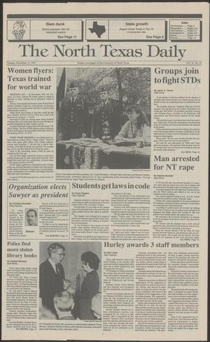The North Texas Daily (Denton, Tex.), Vol. 74, No. 45, Ed. 1 Tuesday, November 12, 1991