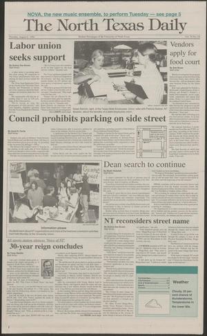 The North Texas Daily (Denton, Tex.), Vol. 76, No. 116, Ed. 1 Thursday, August 4, 1994