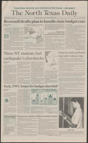 The North Texas Daily (Denton, Tex.), Vol. 77, No. 59, Ed. 1 Tuesday, January 24, 1995