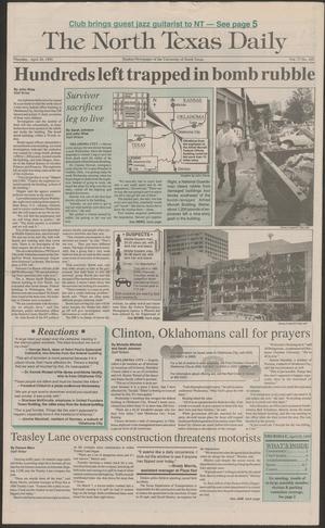 The North Texas Daily (Denton, Tex.), Vol. 77, No. 105, Ed. 1 Thursday, April 20, 1995