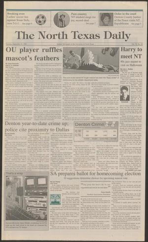 The North Texas Daily (Denton, Tex.), Vol. 78, No. 18, Ed. 1 Wednesday, September 27, 1995