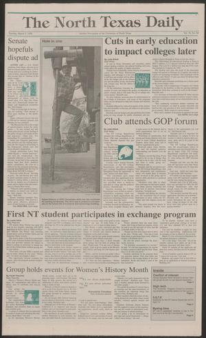 The North Texas Daily (Denton, Tex.), Vol. 78, No. 84, Ed. 1 Tuesday, March 5, 1996