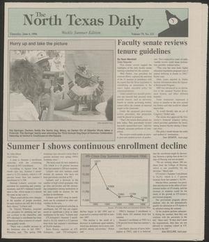 The North Texas Daily (Denton, Tex.), Vol. 78, No. 113, Ed. 1 Thursday, June 13, 1996