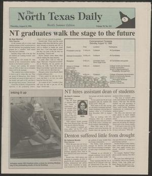 The North Texas Daily (Denton, Tex.), Vol. 78, No. 121, Ed. 1 Thursday, August 8, 1996