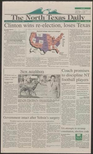 The North Texas Daily (Denton, Tex.), Vol. 79, No. 42, Ed. 1 Wednesday, November 6, 1996