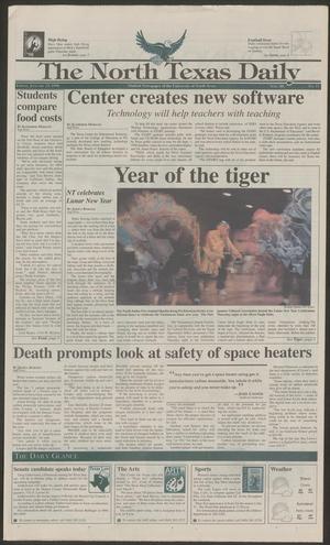 Primary view of object titled 'The North Texas Daily (Denton, Tex.), Vol. 80, No. 57, Ed. 1 Friday, January 23, 1998'.