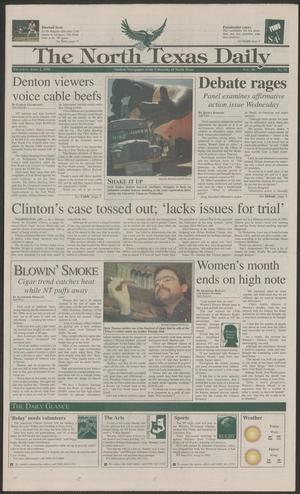 The North Texas Daily (Denton, Tex.), Vol. 80, No. 92, Ed. 1 Thursday, April 2, 1998