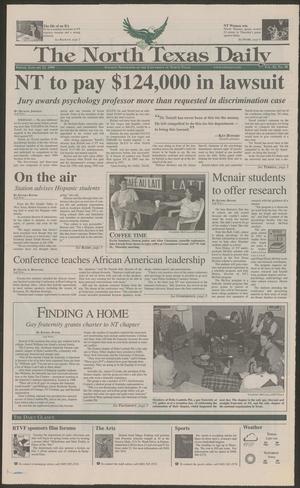 Primary view of object titled 'The North Texas Daily (Denton, Tex.), Vol. 81, No. 58, Ed. 1 Friday, January 22, 1999'.