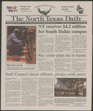 The North Texas Daily (Denton, Tex.), Vol. 83, No. 111, Ed. 1 Thursday, June 10, 1999