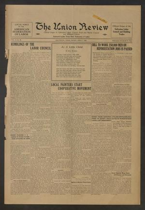 Primary view of object titled 'The Union Review (Galveston, Tex.), Vol. 13, No. 48, Ed. 1 Friday, April 7, 1933'.