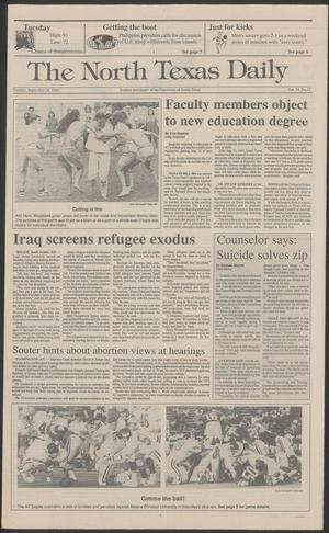 The North Texas Daily (Denton, Tex.), Vol. 74, No. 13, Ed. 1 Tuesday, September 18, 1990