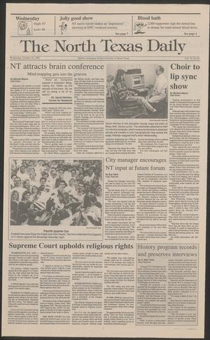 The North Texas Daily (Denton, Tex.), Vol. 74, No. 26, Ed. 1 Wednesday, October 10, 1990