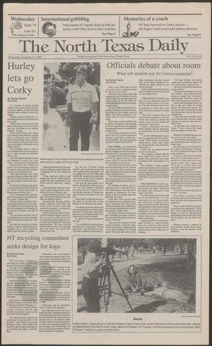Primary view of object titled 'The North Texas Daily (Denton, Tex.), Vol. 74, No. 50, Ed. 1 Wednesday, November 21, 1990'.