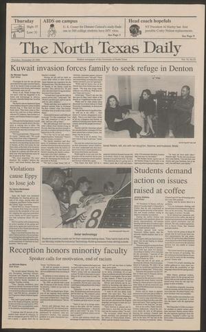 The North Texas Daily (Denton, Tex.), Vol. 74, No. 53, Ed. 1 Thursday, November 29, 1990