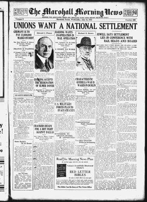 The Marshall Morning News (Marshall, Tex.), Vol. 3, No. 260, Ed. 1 Wednesday, July 12, 1922