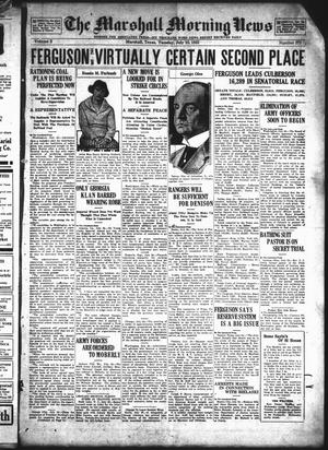 The Marshall Morning News (Marshall, Tex.), Vol. 3, No. 271, Ed. 1 Tuesday, July 25, 1922