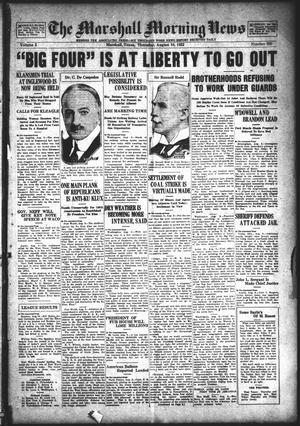 The Marshall Morning News (Marshall, Tex.), Vol. 3, No. 285, Ed. 1 Thursday, August 10, 1922