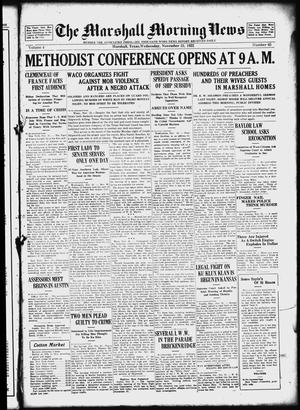 The Marshall Morning News (Marshall, Tex.), Vol. 4, No. 65, Ed. 1 Wednesday, November 22, 1922