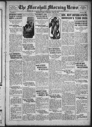 The Marshall Morning News (Marshall, Tex.), Vol. 4, No. 263, Ed. 1 Wednesday, July 18, 1923